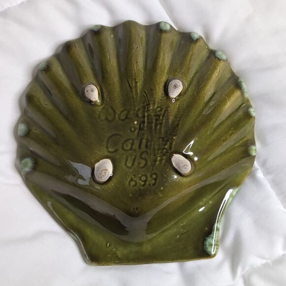 Handmade Green Decorative Shells Wade of California USA 699 - Picture 3 of 12